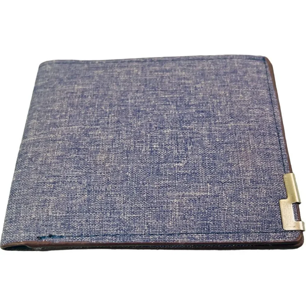 Denim Blue Bifold Wallet